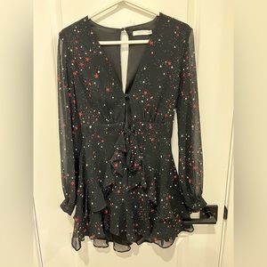 Black cut out mini dress - Size S- Lush